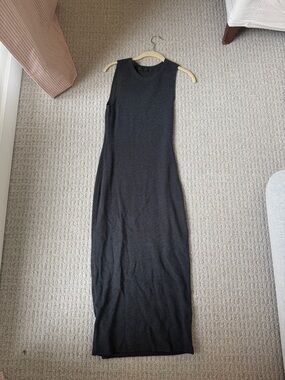 Jenni Kayne Sleeveless Grey Knit Maxi Dress